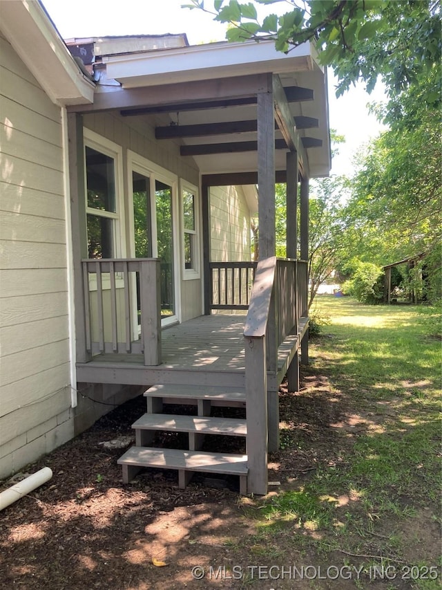 509 N Michigan Ave, Cushing, OK 74023 - view of deck