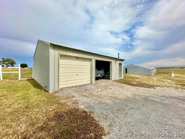 27414 S 4440th Rd, Vinita, OK 74301 - detached garage featuring driveway