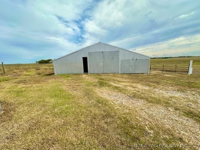 27414 S 4440th Rd, Vinita, OK 74301 - view of pole building with a view of countryside