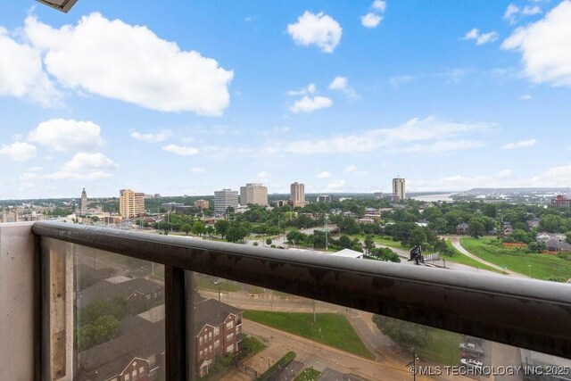410 W 7th St Unit 1722, Tulsa, OK 74119 - balcony featuring a view of city