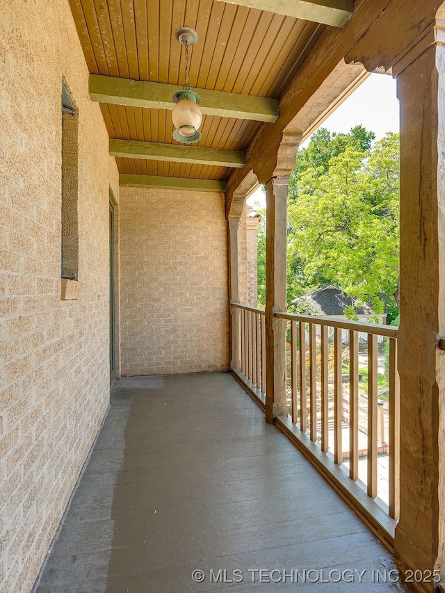 view of balcony