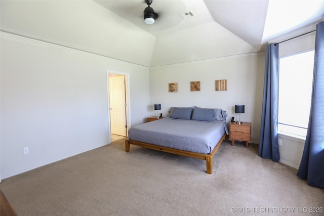 3983 S 216th E Ave, Broken Arrow, OK 74014 - carpeted bedroom with lofted ceiling and a ceiling fan