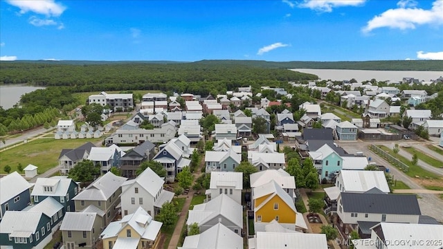 40 Center Ln N, Carlton Landing, OK 74432 - aerial perspective of suburban area with a nearby body of water