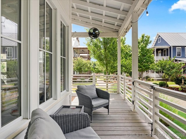 40 Center Ln N, Carlton Landing, OK 74432 - view of wooden deck