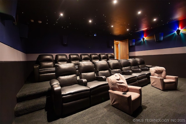 3107 E 88th St, Tulsa, OK 74137 - view of carpeted home theater room
