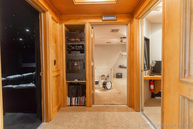 3107 E 88th St, Tulsa, OK 74137 - hallway featuring carpet floors