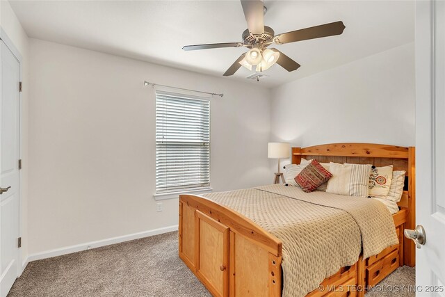 5412 E 122nd St S, Bixby, OK 74008 - bedroom featuring light colored carpet, a ceiling fan, and baseboards