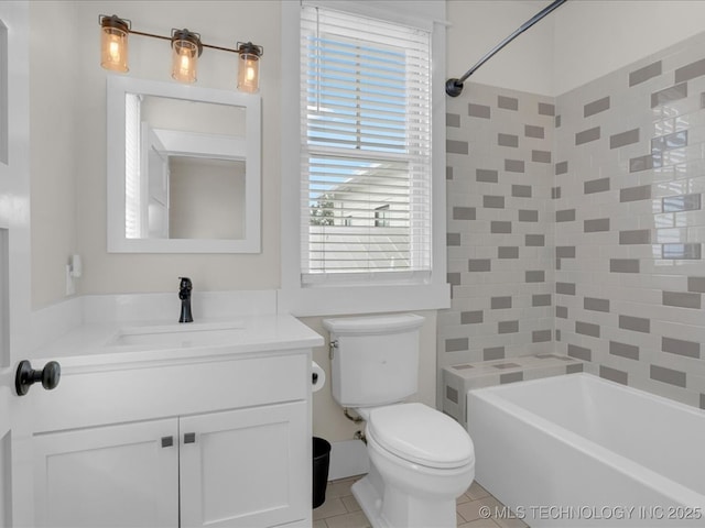 42 Redbud St, Carlton Landing, OK 74432 - full bath with toilet, tile patterned floors, vanity, and  shower combination
