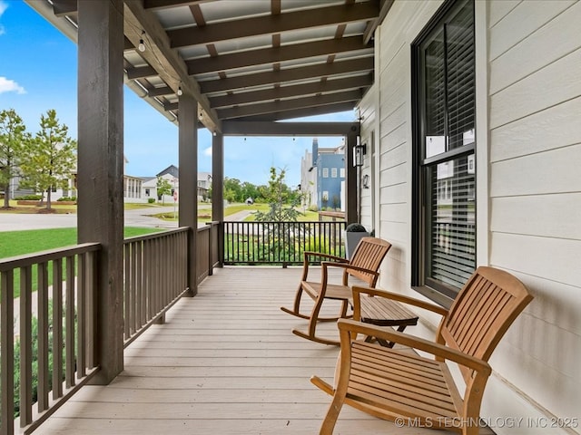 42 Redbud St, Carlton Landing, OK 74432 - porch featuring a residential view
