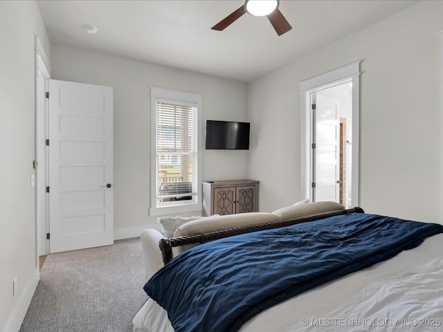 42 Redbud St, Carlton Landing, OK 74432 - carpeted bedroom featuring baseboards and ceiling fan