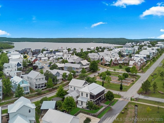 42 Redbud St, Carlton Landing, OK 74432 - aerial perspective of suburban area featuring a nearby body of water