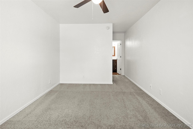 7911 E 66th St Unit 45H, Tulsa, OK 74133 - unfurnished room with a ceiling fan, carpet floors, and baseboards