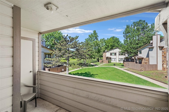 7911 E 66th St Unit 45H, Tulsa, OK 74133 - balcony featuring a residential view