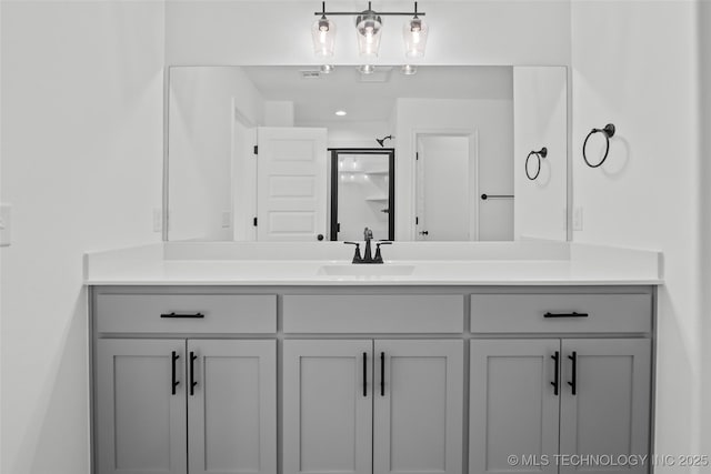 11412 E 93rd Pl, Owasso, OK 74055 - full bath featuring a shower stall and vanity