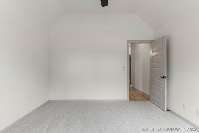 18258 S Clear Creek Ct, Claremore, OK 74017 - additional living space featuring lofted ceiling, carpet flooring, and baseboards