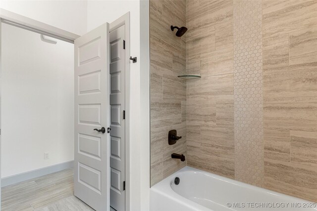 18258 S Clear Creek Ct, Claremore, OK 74017 - full bath with shower / bath combination and baseboards