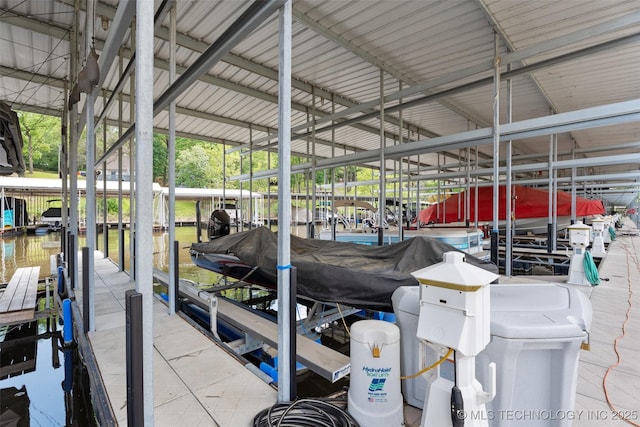 25 Grand Lake Dr Unit 3B, Afton, OK 74331 - dock area with boat lift and a water view