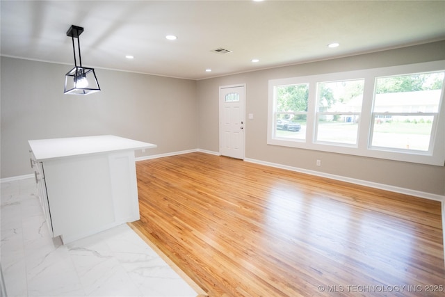 4024 E 25th St, Tulsa, OK 74114 - entryway with recessed lighting, baseboards, and ornamental molding