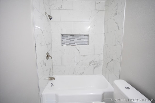 4024 E 25th St, Tulsa, OK 74114 - bathroom featuring toilet and shower / bath combination
