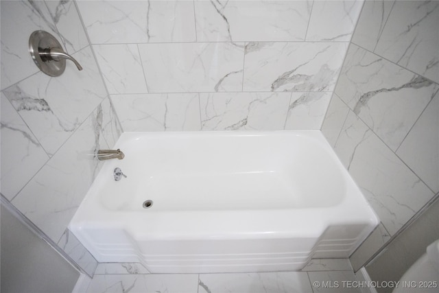 4024 E 25th St, Tulsa, OK 74114 - bathroom with a tub to relax in and marble finish floors