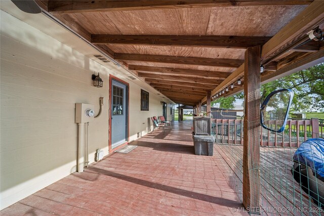1202 S Oak Grove Rd, Cushing, OK 74023 - view of patio