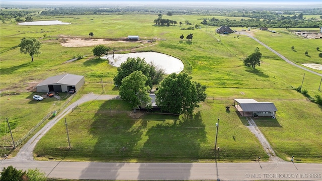 1202 S Oak Grove Rd, Cushing, OK 74023 - aerial view of property's location featuring rural landscape and agricultural land