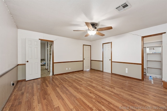 18268 S 79th E Ave, Bixby, OK 74008 - unfurnished bedroom with light wood-style flooring, baseboards, and a ceiling fan