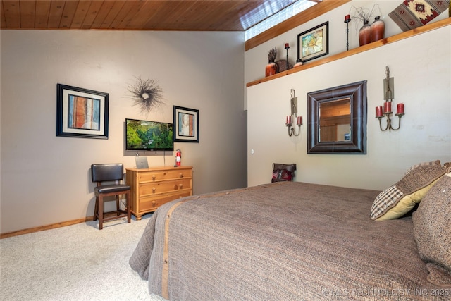 29898 S 566th Rd Unit 422, Afton, OK 74331 - carpeted bedroom with wood ceiling