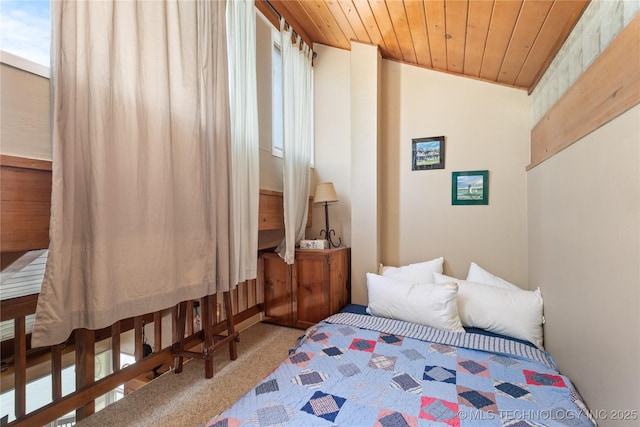 29898 S 566th Rd Unit 422, Afton, OK 74331 - bedroom with carpet and wood ceiling