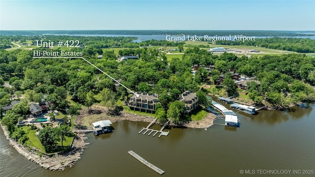 29898 S 566th Rd Unit 422, Afton, OK 74331 - aerial view of a large body of water