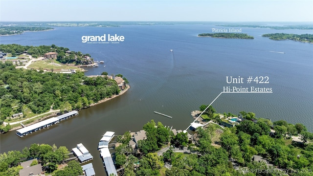 29898 S 566th Rd Unit 422, Afton, OK 74331 - bird's eye view of a large body of water