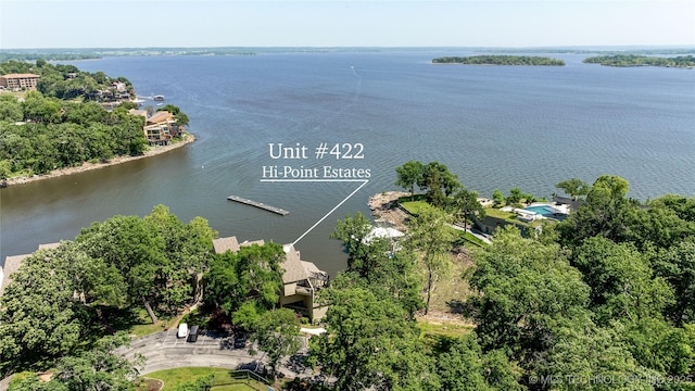 29898 S 566th Rd Unit 422, Afton, OK 74331 - drone / aerial view of a nearby body of water