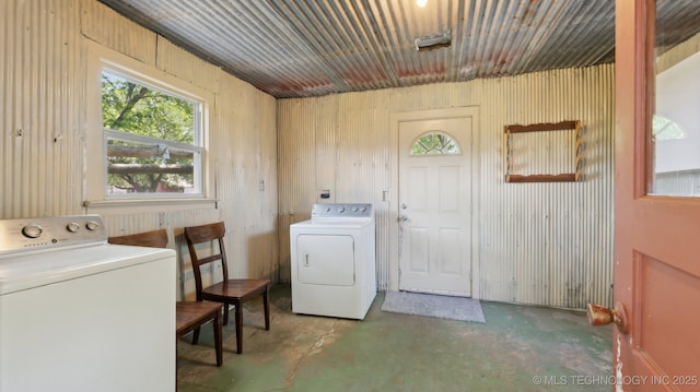 7941 N 433rd Rd, Adair, OK 74330 - washroom with independent washer and dryer