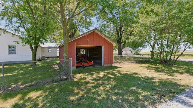 7941 N 433rd Rd, Adair, OK 74330 - view of yard with a garage and an outdoor structure