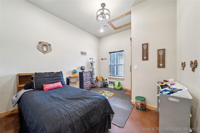 17784 S 210th Rd, Okmulgee, OK 74447 - bedroom with baseboards and lofted ceiling