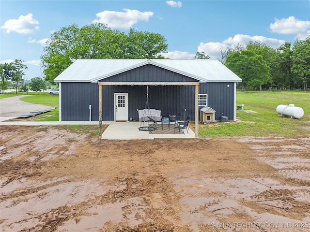 17784 S 210th Rd, Okmulgee, OK 74447 - view of pole building featuring a lawn