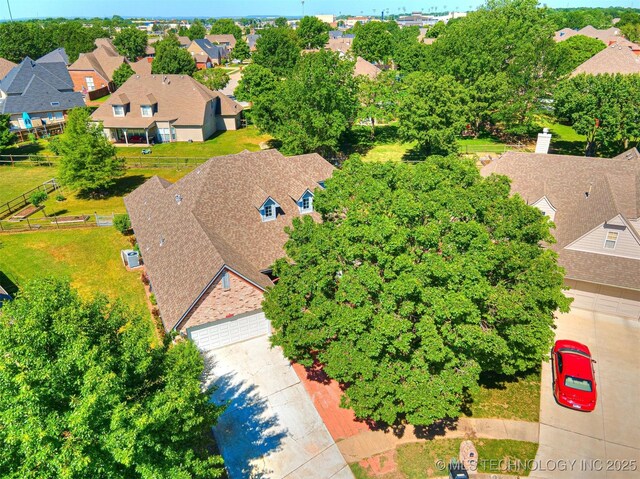8704 N 140th E Ct, Owasso, OK 74055 - aerial perspective of suburban area