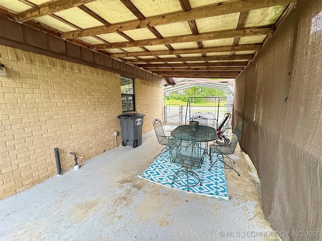 510 Beverly Ave, Vian, OK 74962 - view of patio with a gate