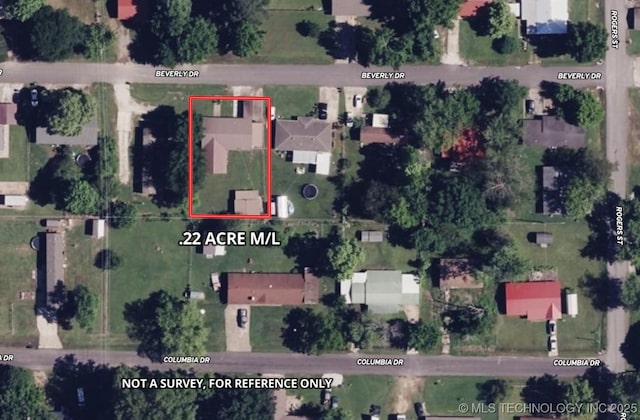 510 Beverly Ave, Vian, OK 74962 - aerial view of property's location