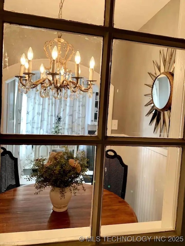 1124 W Elm, Durant, OK 74701 - dining area view of a chandelier