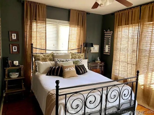 1124 W Elm, Durant, OK 74701 - bedroom featuring ceiling fan