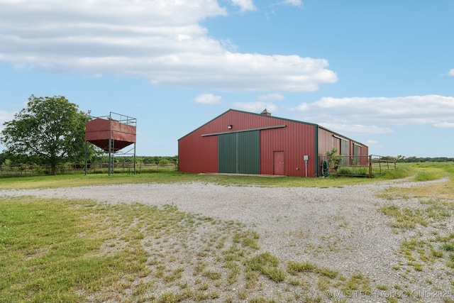 9590 S 4240th Rd, Chelsea, OK 74016 - view of pole building