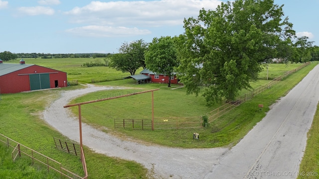 9590 S 4240th Rd, Chelsea, OK 74016 - aerial view of sparsely populated area featuring a pastoral area