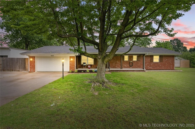 11837 S 84th Ave E, Bixby, OK 74008 - single story home featuring driveway, an attached garage, brick siding, and covered porch