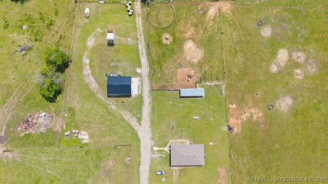 24708 E 18th Rd, Vinita, OK 74301 - aerial view of property's location with rural landscape