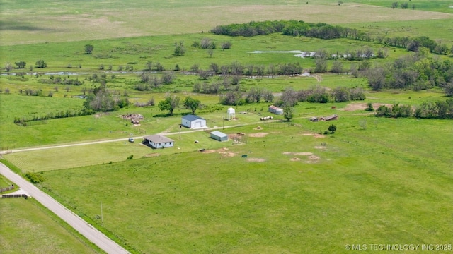 24708 E 18th Rd, Vinita, OK 74301 - aerial view of sparsely populated area with agricultural land