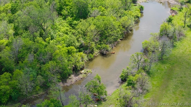 24708 E 18th Rd, Vinita, OK 74301 - drone / aerial view of a nearby body of water