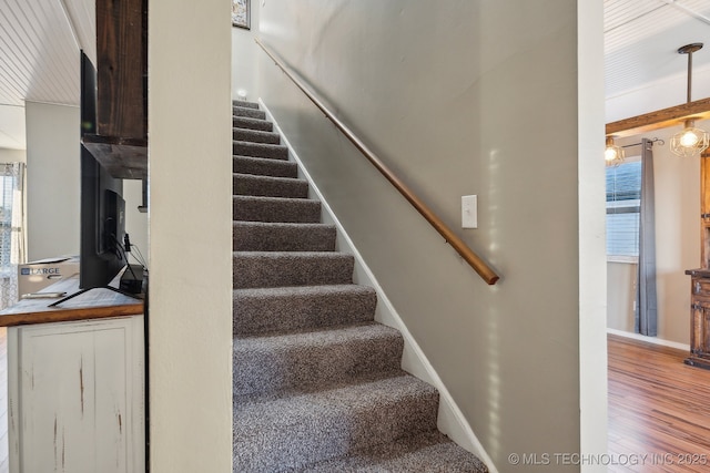 10180 S 241st W Ave, Sapulpa, OK 74066 - staircase with wood finished floors and baseboards