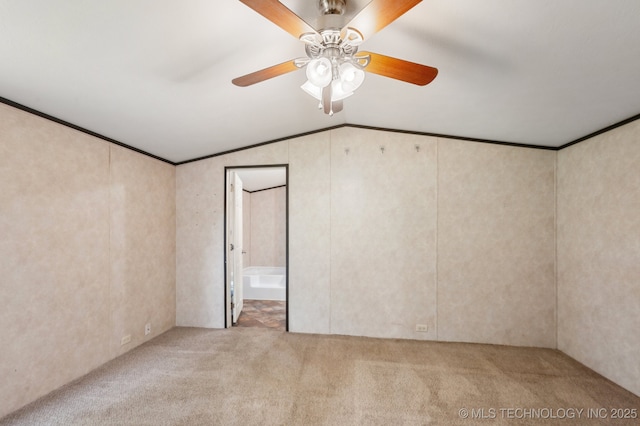 10180 S 241st W Ave, Sapulpa, OK 74066 - bonus room with vaulted ceiling, light carpet, and a ceiling fan
