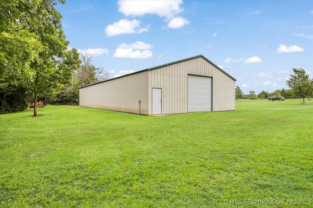 2259 E Rodeo Rd, Durant, OK 74701 - view of pole building featuring a lawn